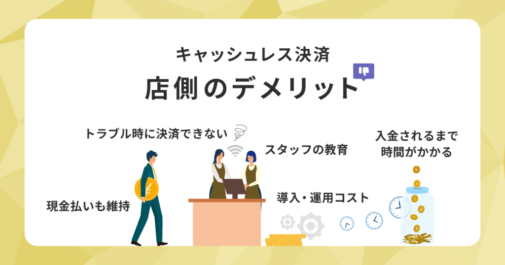 キャッシュレス決済のデメリット
