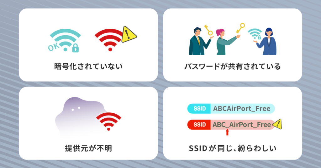 フリーWiFiの危険性